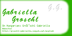 gabriella groschl business card